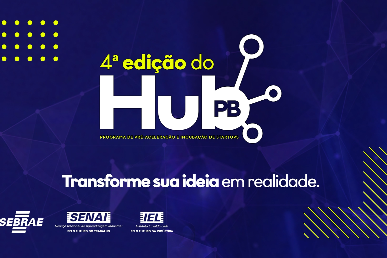 HUB PB: programa gratuito de pré-aceleração abre inscrições para a sua quarta edição