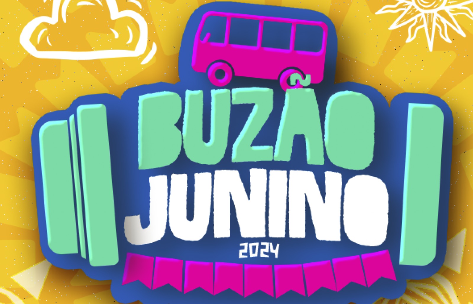 ​Final de semana tem passeio do *Buzão Junino" pra os shows de Zezo e Taty Girl, no São João de Galante