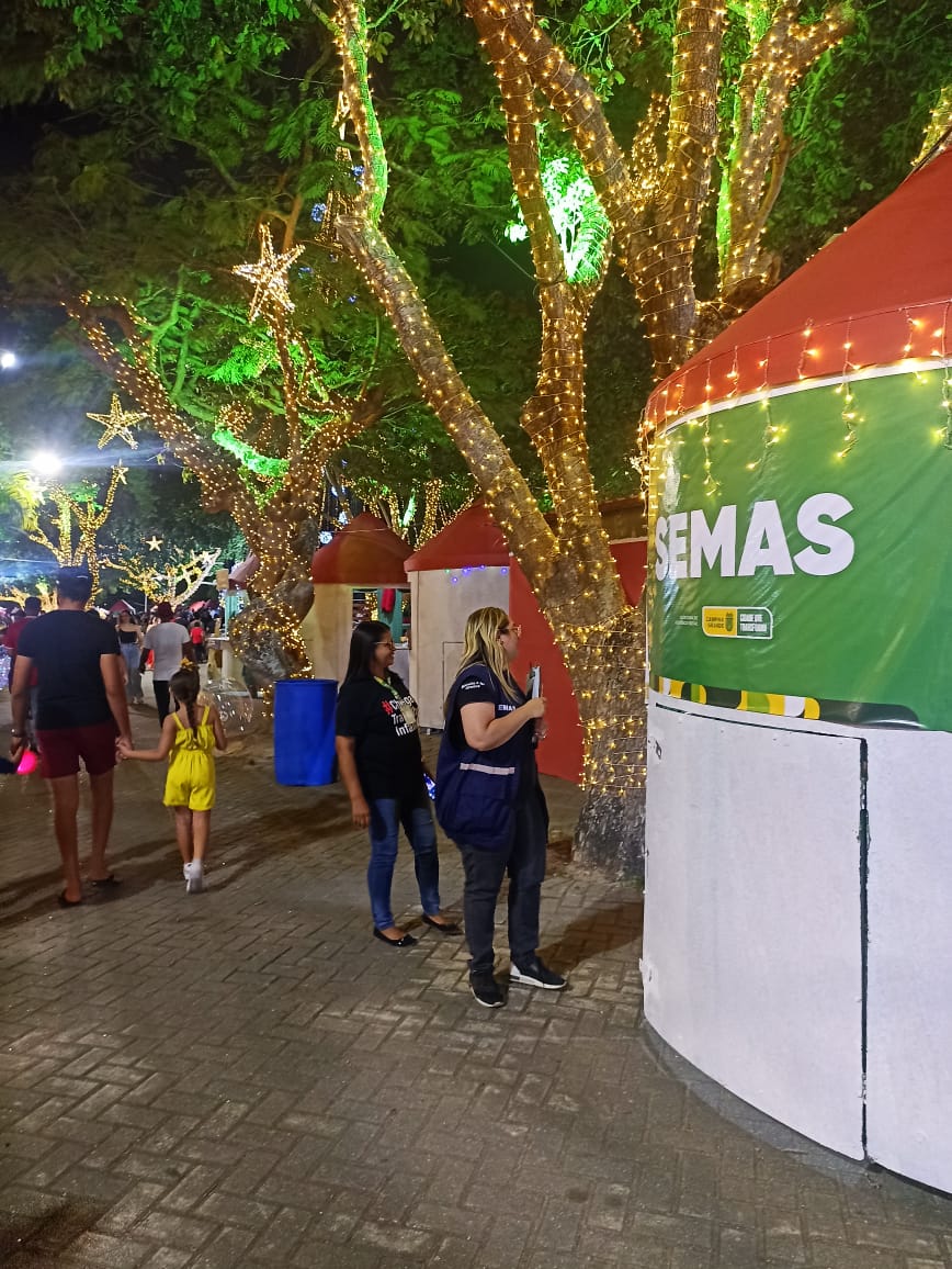 Natal Iluminado: Semas está presente na Estação das Luzes com oferta de diversos serviços para a população