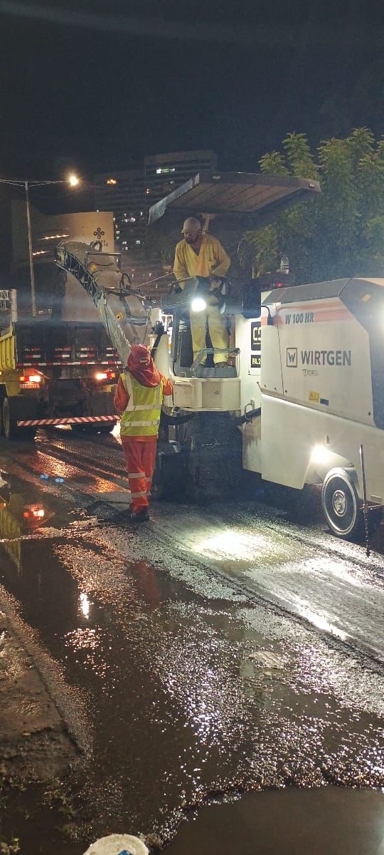 Anunciado por Veneziano e Bruno na sexta, recapeamento da Av. Brasília, Av. Canal e Av. Manoel Tavares já foi iniciado