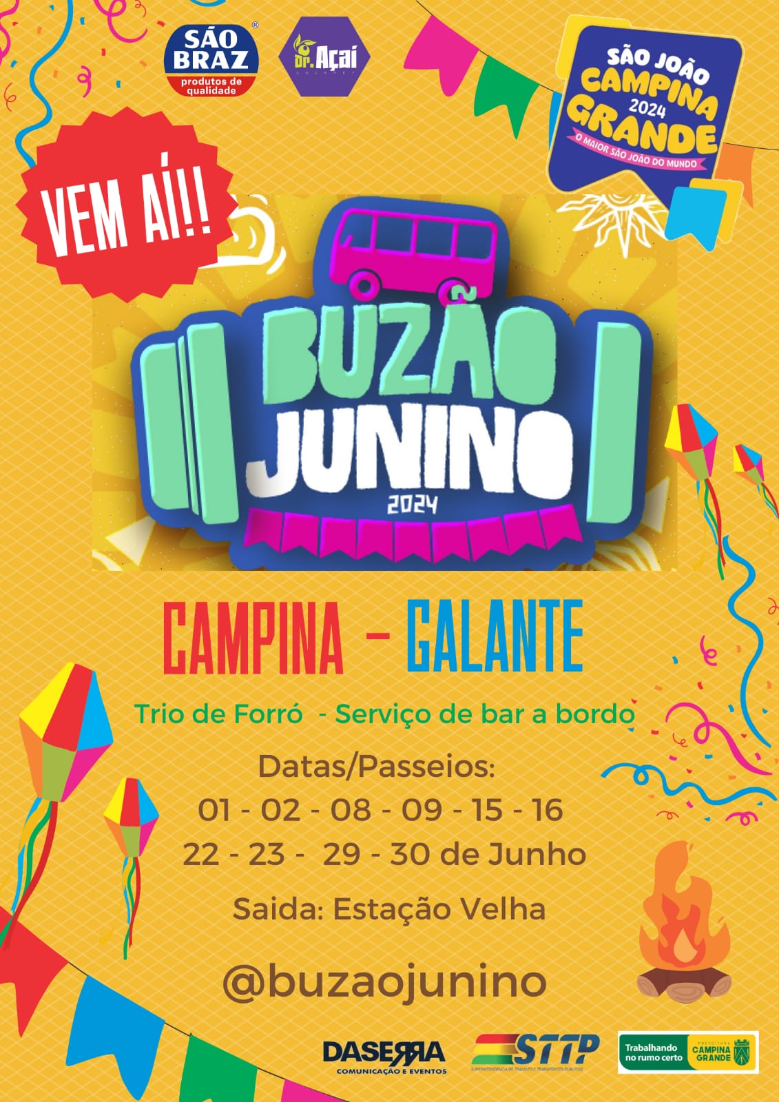 "Buzão Junino" é a opção para o forrozeiro curtir o São João de Galante