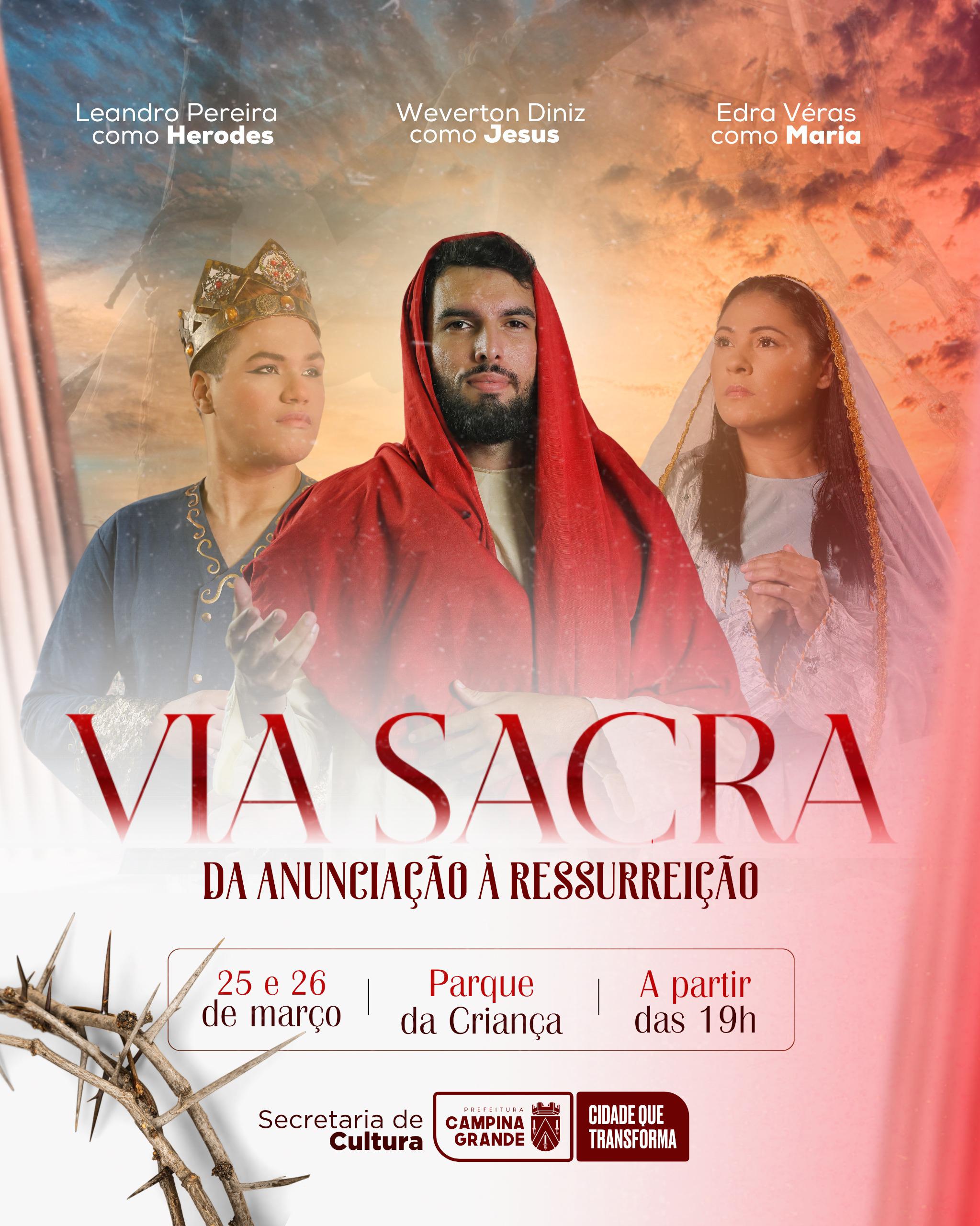 ​Primeira apresentação da “Via Sacra” acontece nesta segunda-feira no Parque da Criança